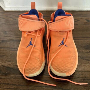 Nike Air Jordan why not zero sneakers Orange Sneakers Size 5.5 youth basketball
